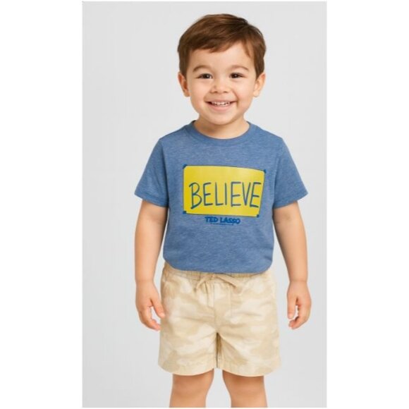 Ted Lasso Toddler Boys' Short Sleeve T-Shirt Blue 12M - Picture 1 of 5